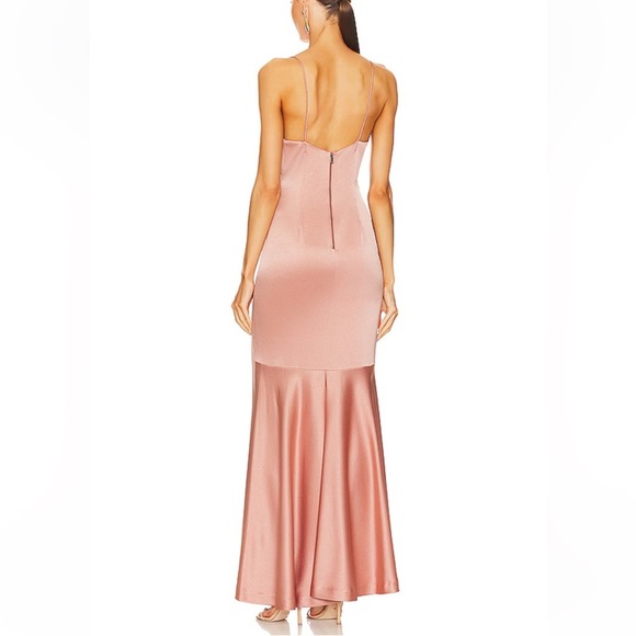 NWT Alice + Olivia Julietta Slip Dress in Burnt Rose - Picture 9 of 9